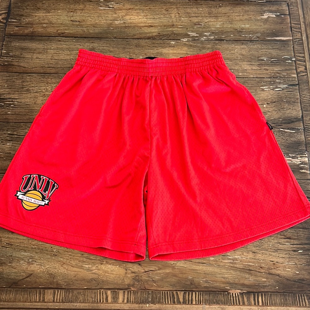 Crimson Men's Athletic Shorts with Elastic Waist